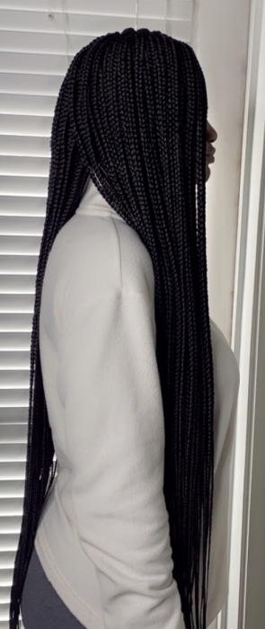 Medium box braids butt length
