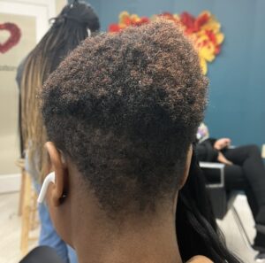 Small box braids waist length (SHAVED SIDES & BACK)